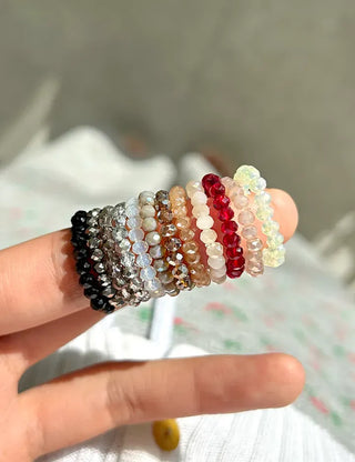 1+1 Custom Cut Bead Ring Handmade Women's Fashion Ring