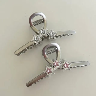 Cubic Star Metal Claw Clip Kitsch Large Hair Updo Pin