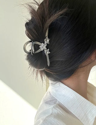 Cubic Star Metal Claw Clip Kitsch Large Hair Updo Pin