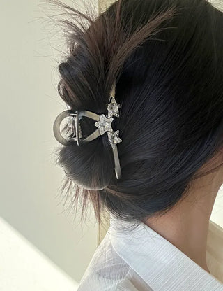 Cubic Star Metal Claw Clip Kitsch Large Hair Updo Pin