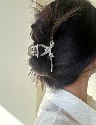 Cubic Star Metal Claw Clip Kitsch Large Hair Updo Pin
