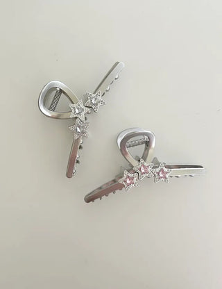 Cubic Star Metal Claw Clip Kitsch Large Hair Updo Pin