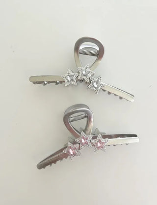 Cubic Star Metal Claw Clip Kitsch Large Hair Updo Pin
