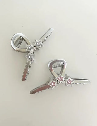 Cubic Star Metal Claw Clip Kitsch Large Hair Updo Pin