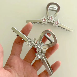 Cubic Star Metal Claw Clip Kitsch Large Hair Updo Pin