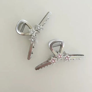Cubic Star Metal Claw Clip Kitsch Large Hair Updo Pin