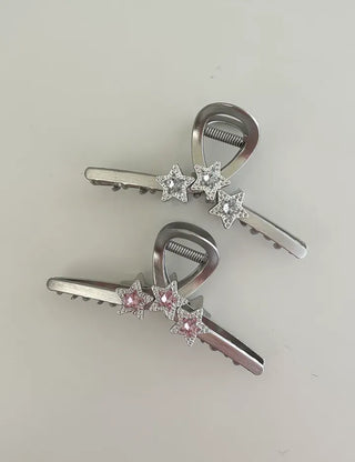 Cubic Star Metal Claw Clip Kitsch Large Hair Updo Pin