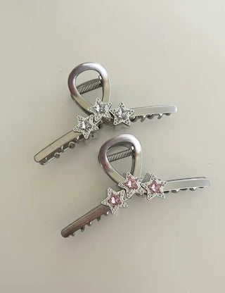 Cubic Star Metal Claw Clip Kitsch Large Hair Updo Pin