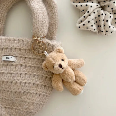 Basic teddy bear keyring bag key holder teddy bear bag charm