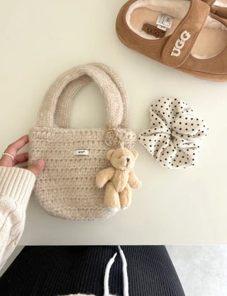 Basic teddy bear keyring bag key holder teddy bear bag charm