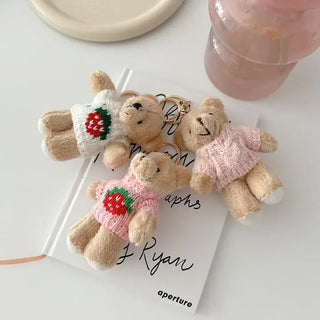 Basic teddy bear keyring bag key holder teddy bear bag charm