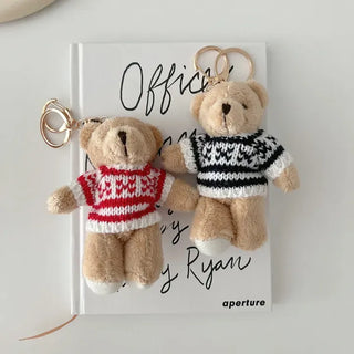 Basic teddy bear keyring bag key holder teddy bear bag charm