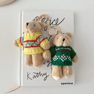 Basic teddy bear keyring bag key holder teddy bear bag charm