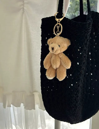 Basic teddy bear keyring bag key holder teddy bear bag charm