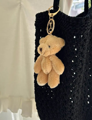 Basic teddy bear keyring bag key holder teddy bear bag charm