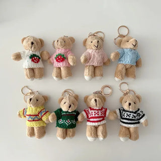 Basic teddy bear keyring bag key holder teddy bear bag charm