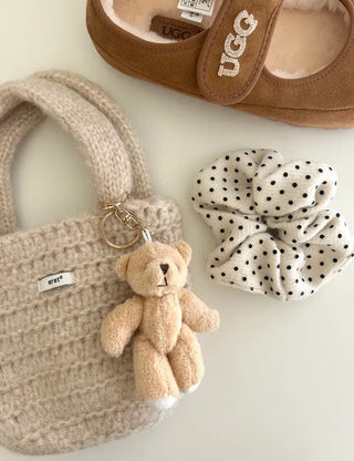 Basic teddy bear keyring bag key holder teddy bear bag charm