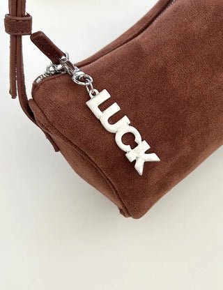 Lettering metal keyring phone strap key ring key holder