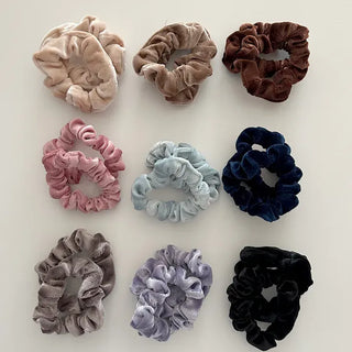 1+1 Slim Velvet Mini Scrunchie Set
