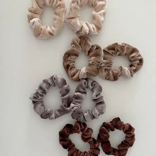 1+1 Slim Velvet Mini Scrunchie Set