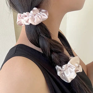 1+1 Mini Satin Scrunchie Hair Elastic Hair Tie Scrunchie
