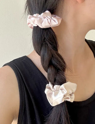 1+1 Mini Satin Scrunchie Hair Elastic Hair Tie Scrunchie