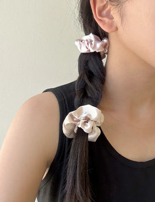 1+1 Mini Satin Scrunchie Hair Elastic Hair Tie Scrunchie