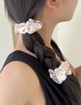1+1 Mini Satin Scrunchie Hair Elastic Hair Tie Scrunchie