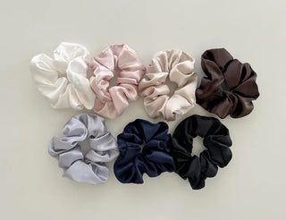 1+1 Mini Satin Scrunchie Hair Elastic Hair Tie Scrunchie