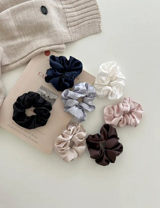 1+1 Mini Satin Scrunchie Hair Elastic Hair Tie Scrunchie