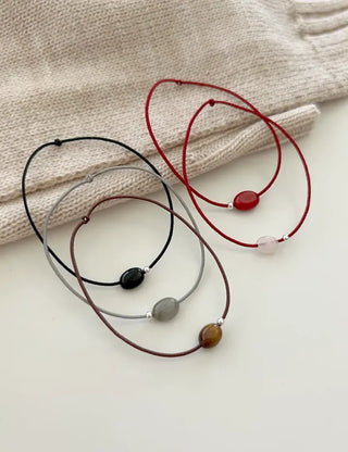 925 Silver Bracelet Gemstone Silver Ball Elastic Band Women's String Bracelet