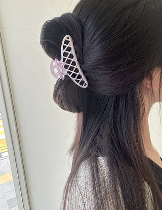 Pearl mesh hair clip for half-updos hairpins