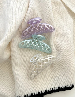 Pearl mesh hair clip for half-updos hairpins