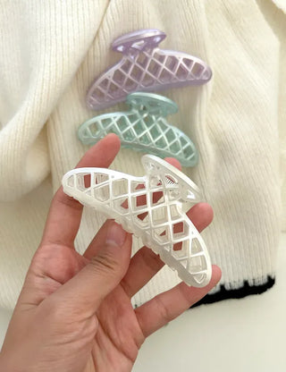 Pearl mesh hair clip for half-updos hairpins