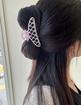 Pearl mesh hair clip for half-updos hairpins