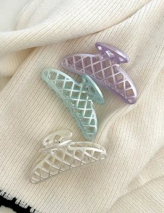 Pearl mesh hair clip for half-updos hairpins