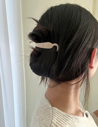 Long clip updo pearl hairpin hair clip