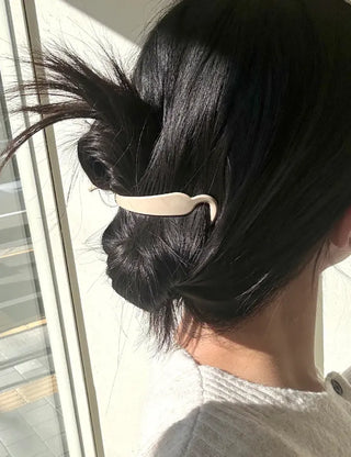 Long clip updo pearl hairpin hair clip