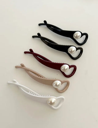 Long clip updo pearl hairpin hair clip
