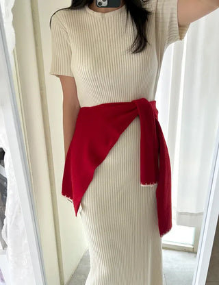 Gold Button Wool Knit Shoulder Shawl Women's Autumn Cardigan Shawl