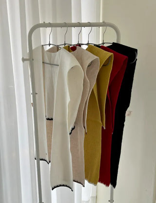 Gold Button Wool Knit Shoulder Shawl Women's Autumn Cardigan Shawl