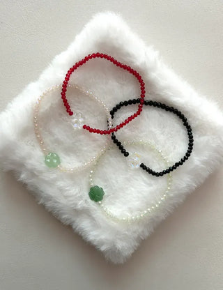 Mary Shop Bead Bracelet Four-Leaf Clover Handmade Women's