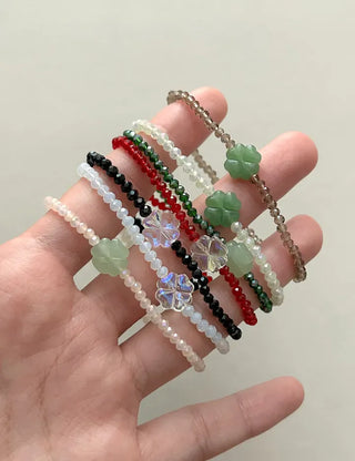 Mary Shop Bead Bracelet Four-Leaf Clover Handmade Women's