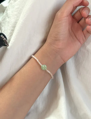 Mary Shop Bead Bracelet Four-Leaf Clover Handmade Women's