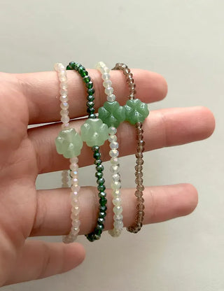 Mary Shop Bead Bracelet Four-Leaf Clover Handmade Women's