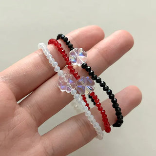 Mary Shop Bead Bracelet Four-Leaf Clover Handmade Women's