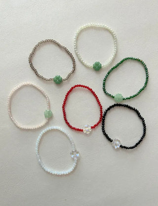 Mary Shop Bead Bracelet Four-Leaf Clover Handmade Women's
