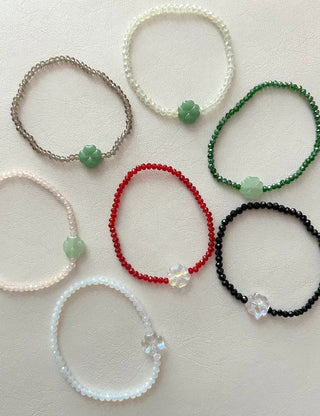 Mary Shop Bead Bracelet Four-Leaf Clover Handmade Women's
