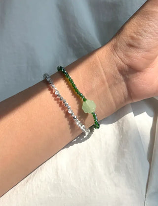 Mary Shop Bead Bracelet Four-Leaf Clover Handmade Women's