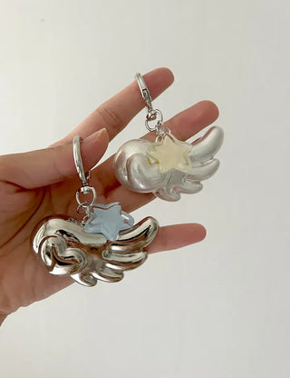 Merry Shop Wing Keyring Smart Talk Heart Angel Keyholder
